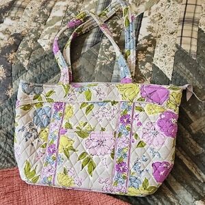 Floral Quilted Tote Bag